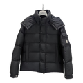 Moncler Maya Matte Hooded Down Puffer Jacket - Black