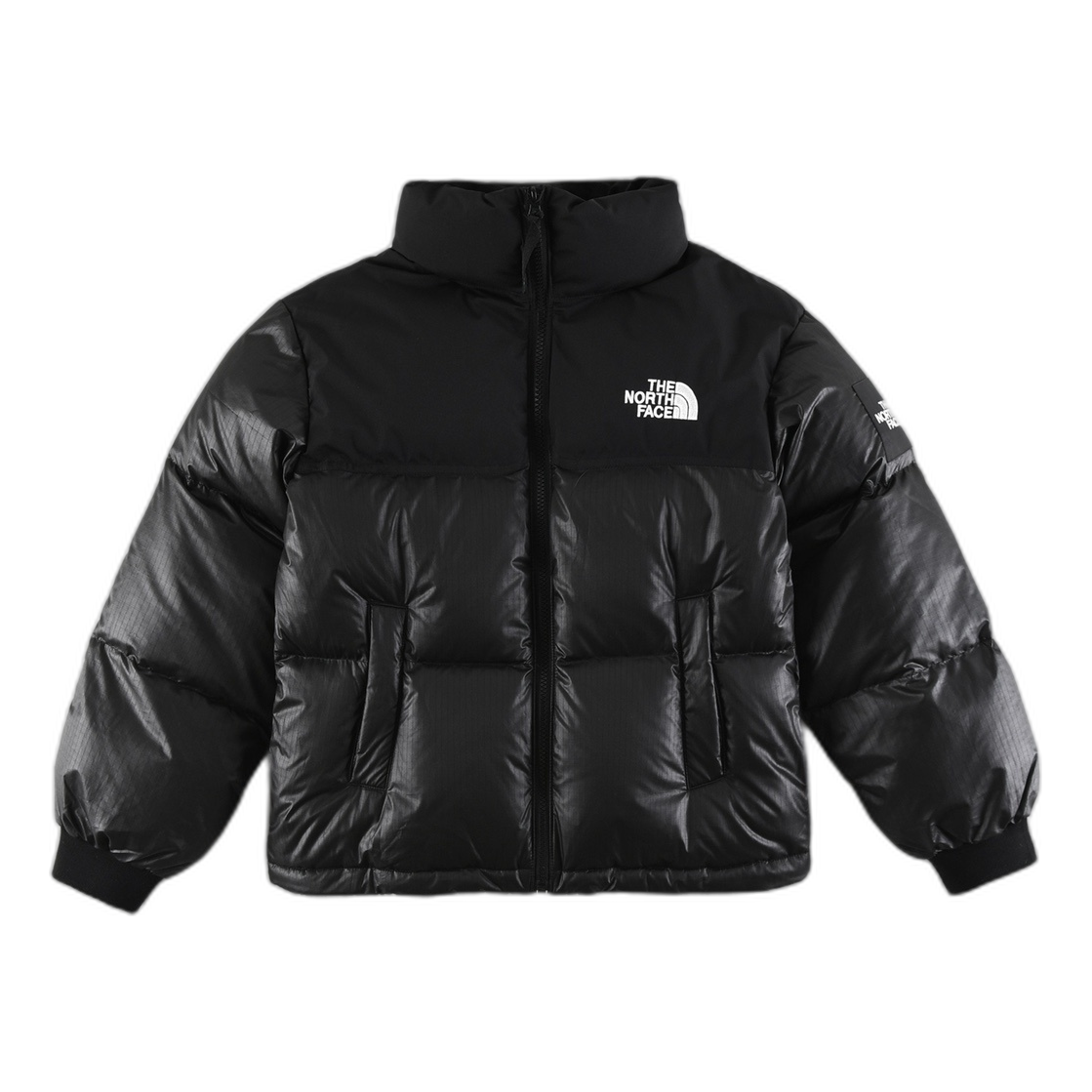 The North Face Nuptse Cropped Down Puffer Jacket | Black