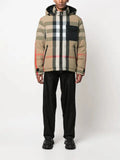 Burberry check-print reversible hooded jacket