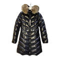 Moncler Fulmarus Chevron-Quilted Hooded Down Coat - Black