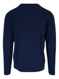 Kinross Cashmere V-neck ribbed trims sweater