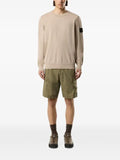 Stone Island 5100053 soft organic cotton crewneck sweater with rolled edge seams