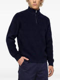 Karl Lagerfeld Jeans half-zip ribbed-knit sweater