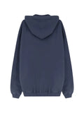 POMPEII logo-embroidered zip-up hoodie