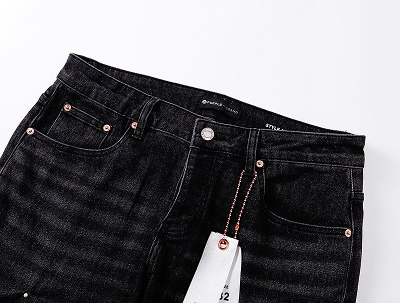 Purple Brand Black Embellished Jeans