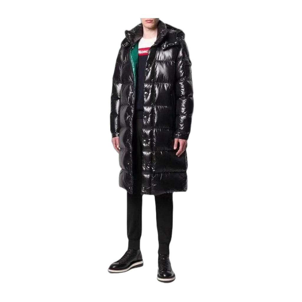 Moncler Hanoverian Glossy Hooded Long Down Coat