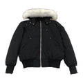 Moose Knuckles Men's Original Ballistic Shearling-Trim Down Bomber - Black