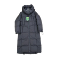 New Balance Long Puffer Coat with Adjustable Hood - Black