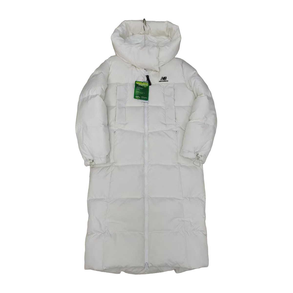 New Balance Long Hooded Puffer Coat | Off White