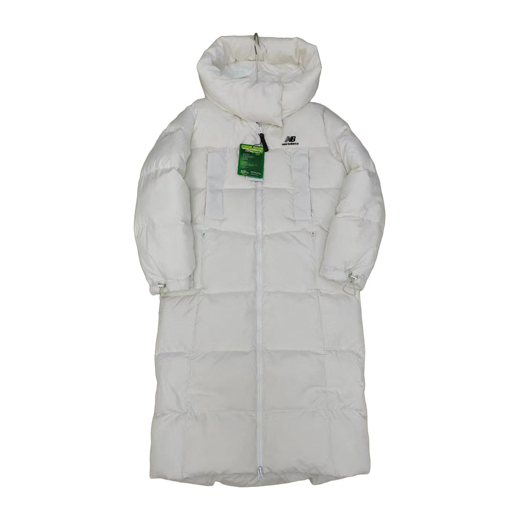 New Balance Long Hooded Puffer Coat | Off White