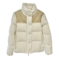 Moncler Jotty Down Puffer Jacket with Panelled Design