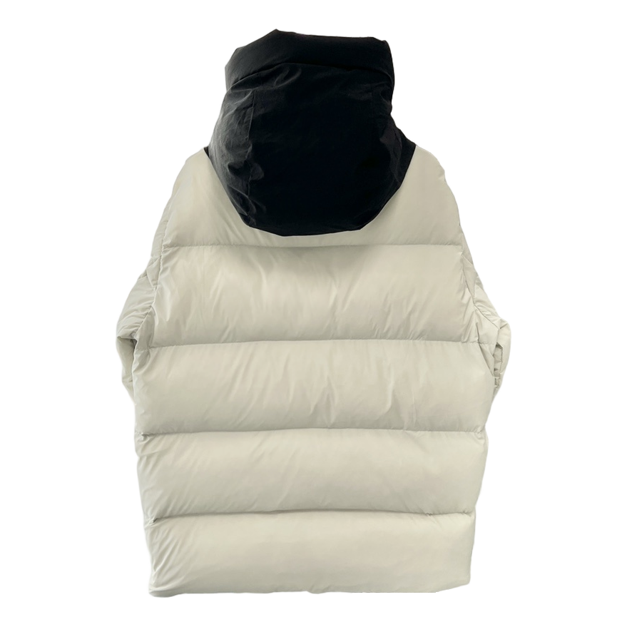 Moncler Color-Block Down Puffer Jacket with Contrast Hood