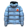 Moncler Oversized Hooded Down Puffer Jacket with Chest Badge