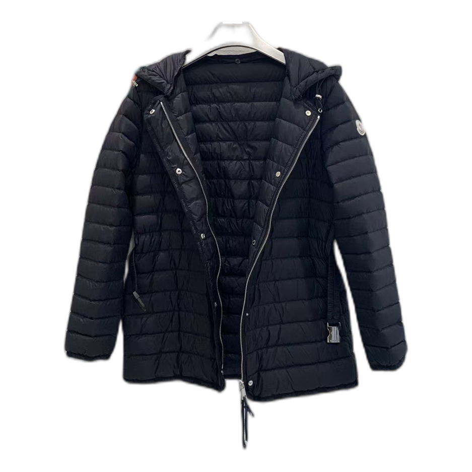 Moncler Oredon Belted Hooded Down Puffer Jacket - Black