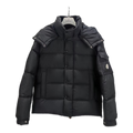 Moncler Maya Matte Hooded Down Puffer Jacket - Black