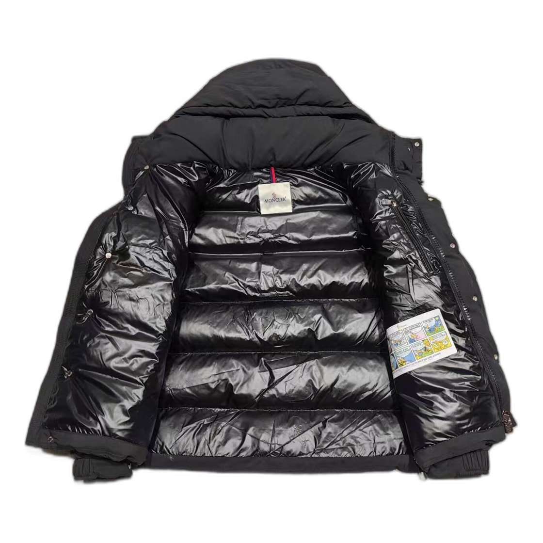 Moncler Maya Matte Hooded Down Puffer Jacket - Black