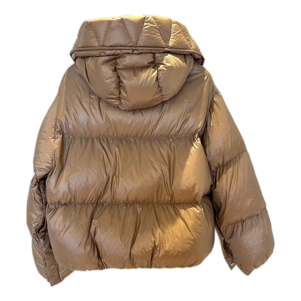 Moncler Borey Hooded Down Puffer Jacket - Bronze