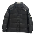 Moncler Matte Hooded Down Puffer Jacket with Snap Front