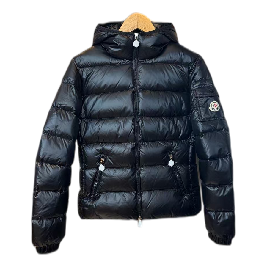 Moncler Gles Glossy Hooded Down Puffer Jacket