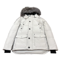 Moose Knuckles Four-Pocket Down Puffer Jacket with Fur-Trimmed Hood