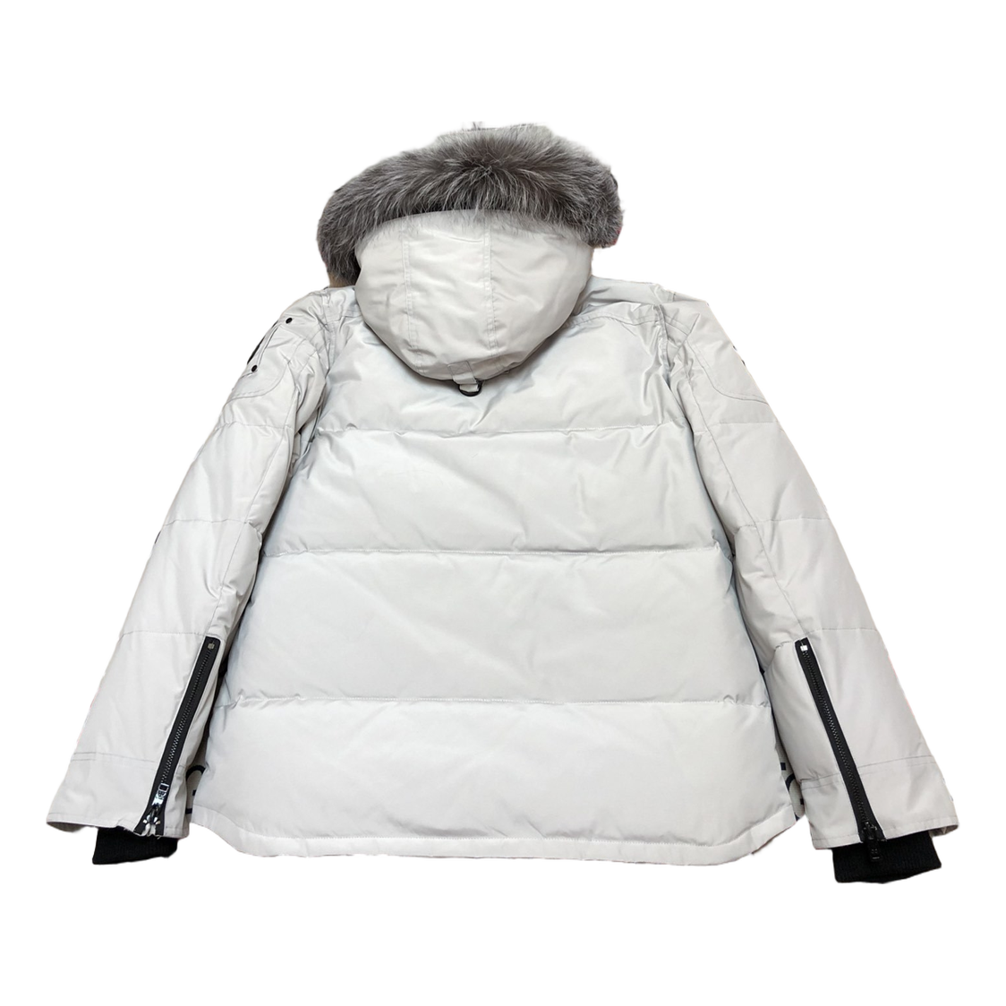 Moose Knuckles Four-Pocket Down Puffer Jacket with Fur-Trimmed Hood