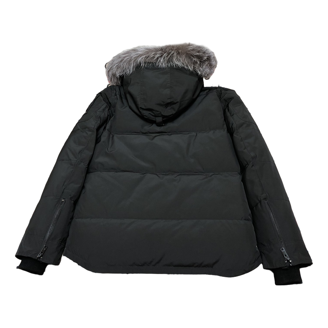 Moose Knuckles Four-Pocket Down Puffer Jacket with Fur-Trimmed Hood