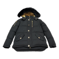 Moose Knuckles Gold 3Q Fur-Trim Down Puffer Jacket - Black