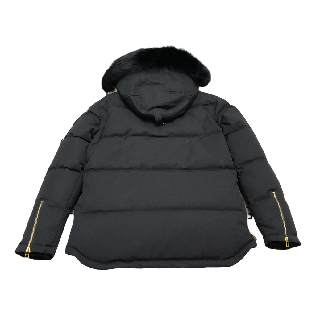 Moose Knuckles Gold 3Q Fur-Trim Down Puffer Jacket - Black