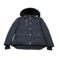 Moose Knuckles Women's Original 3Q Shearling-Trim Down Jacket - Navy