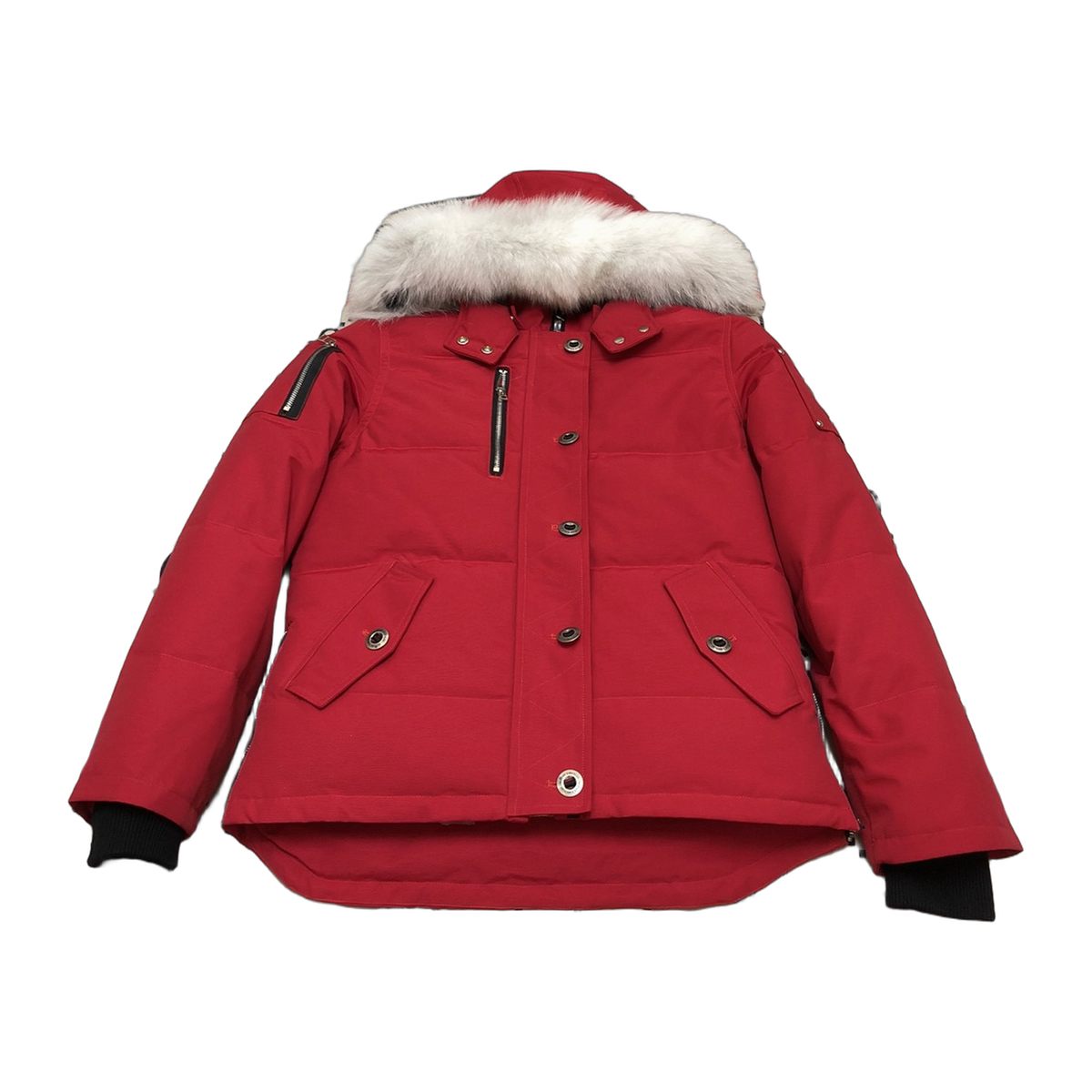 Moose Knuckles Women's Original 3Q Down Jacket with Shearling Trim - Navy