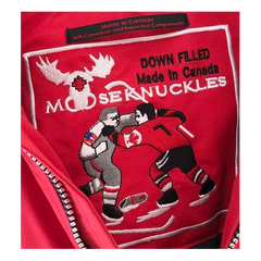 Moose Knuckles Debbie Down Bomber Jacket with Fur-Trimmed Collar