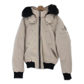 Moose Knuckles Ballistic Down Bomber Jacket with Fur Trim