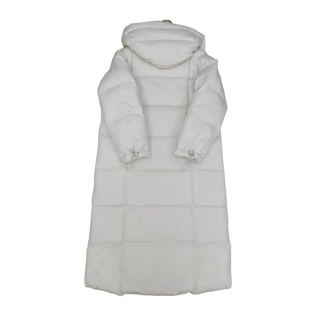 New Balance Long Hooded Puffer Coat | Off White