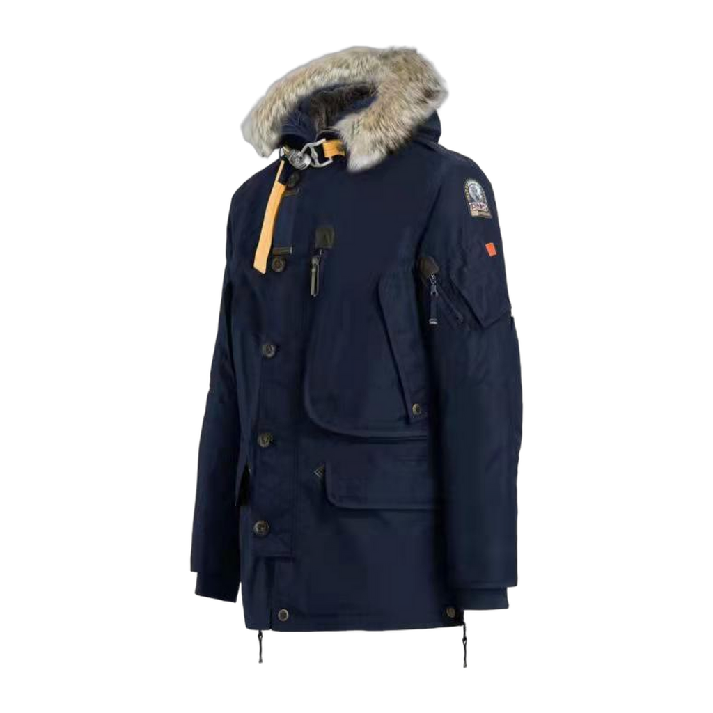 Parajumpers Gobi Down Bomber Jacket with Fur-Trimmed Hood