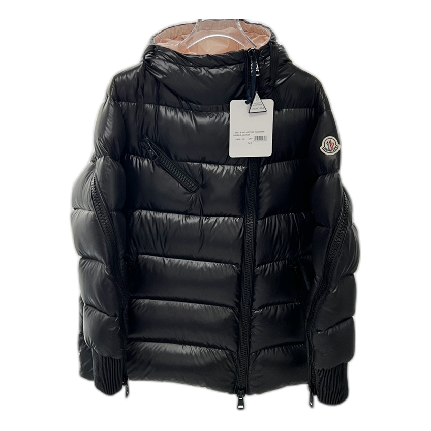 Moncler Liriope Hooded Down Puffer Jacket with Asymmetric Zip