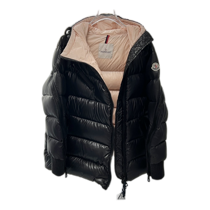 Moncler Liriope Hooded Down Puffer Jacket with Asymmetric Zip