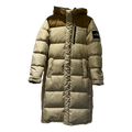 The North Face Color-Block Long Hooded Down Coat | Tan
