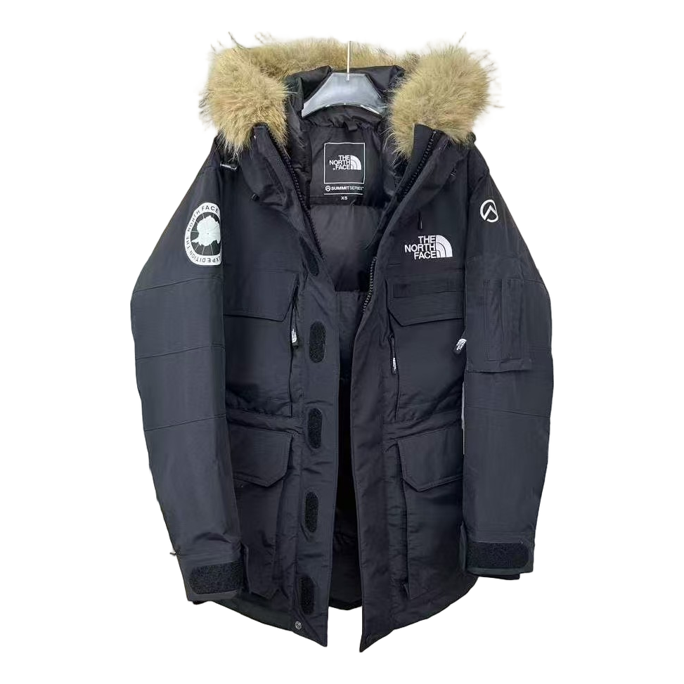The North Face Four-Pocket Faux Fur-Trim Down Parka | Graphite
