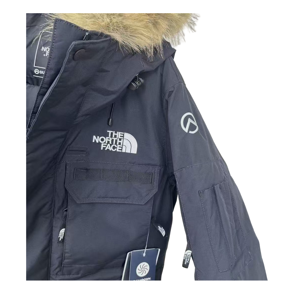 The North Face Four-Pocket Faux Fur-Trim Down Parka | Graphite