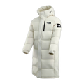The North Face Color-Block Long Hooded Down Coat | White