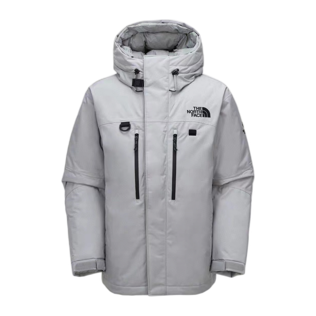 The North Face Himalayan Hooded Down Parka | Grey & White