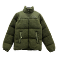 The North Face Fleece-Panel Puffer Jacket with Stand Collar | Olive