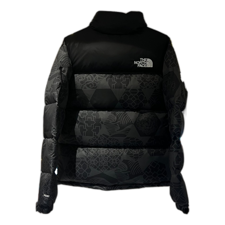 The North Face 1996 Nuptse Patterned Down Puffer Jacket | Black