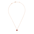 Van Cleef & Arpels SWEET CLOVER CARNELIAN HEART NECKLACE