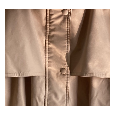 Prada Belted Faux Fur-Trim Hooded Coat | Blush Beige